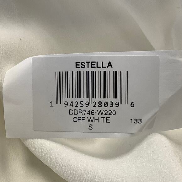 NEW! Dress the Population Size Small Estella White Gown Crepe Sweetheart G7-7 - Picture 8 of 8